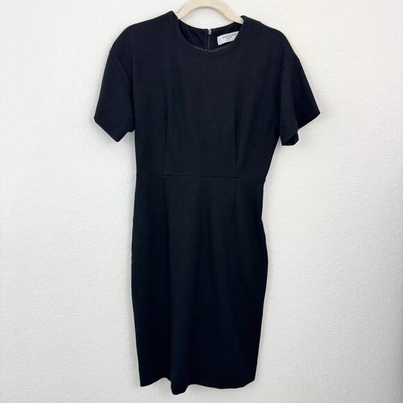 MM. Lafleur Womens Sheath Dress Size 8 Minimal Classic Neutral Office Black - Picture 1 of 5
